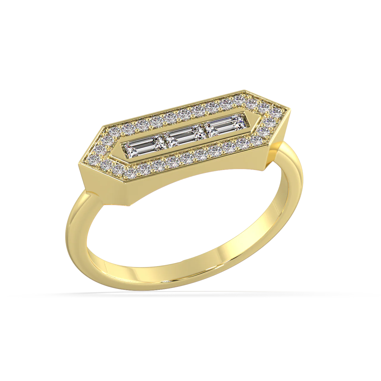Sonnet Baguette Diamond Ring - Image 2