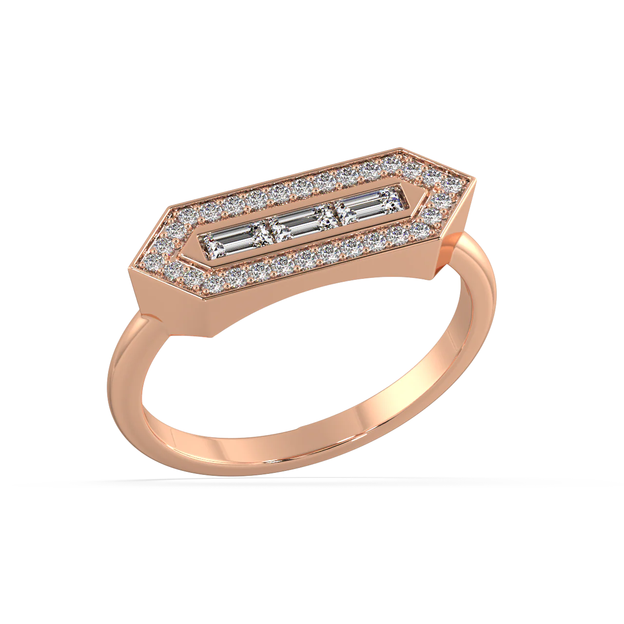 Sonnet Baguette Diamond Ring - Image 7