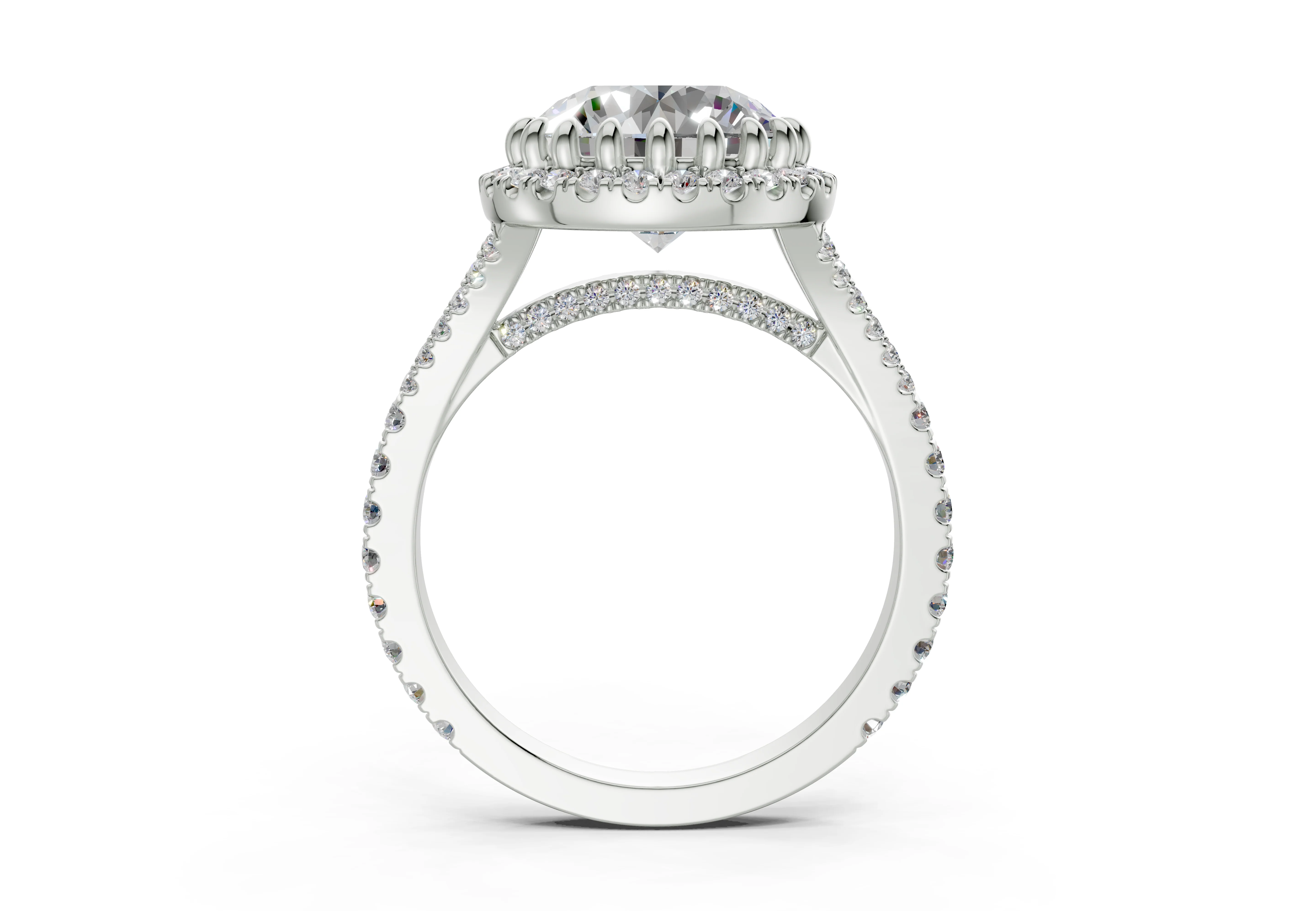 The Bleeker- 3.00ct Round E VS1 with Halo - Image 2