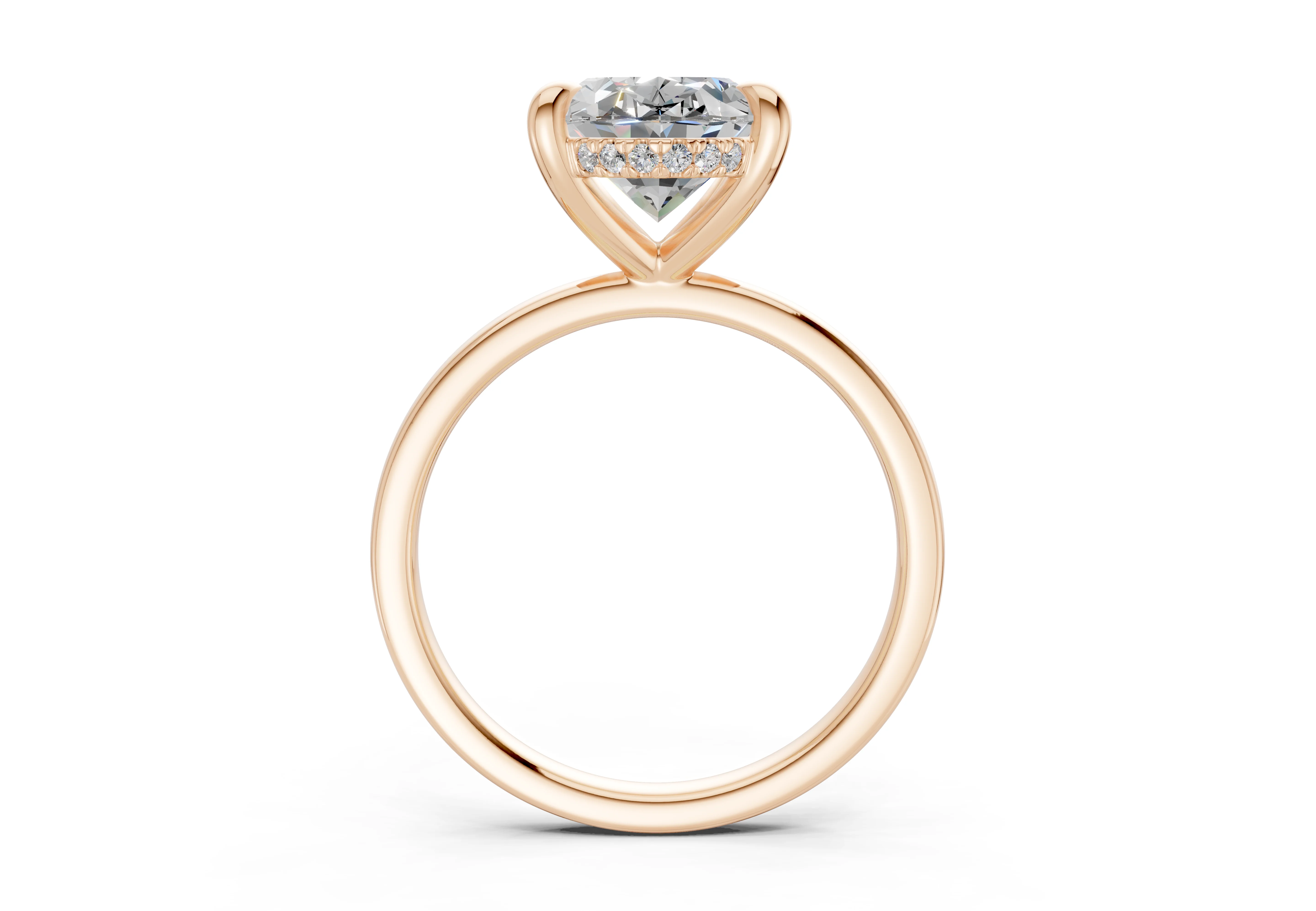 The Manhattan Solitaire- 2.00ct Oval E VS1 with Hidden Halo - Image 9