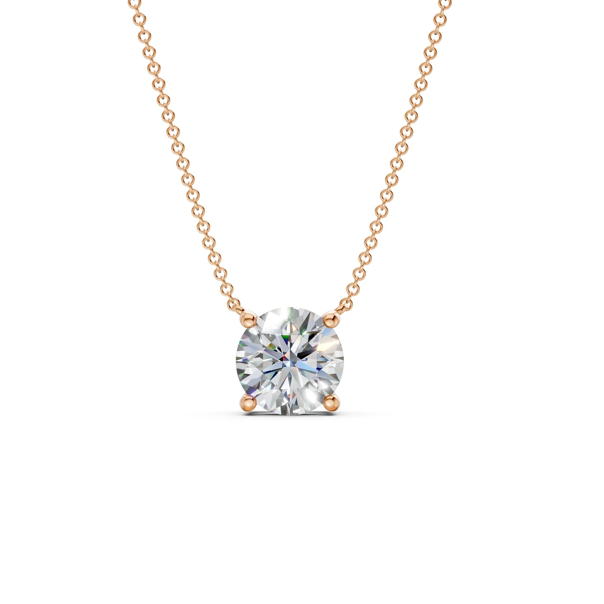 The Rue Round Solitaire Necklace - Image 7
