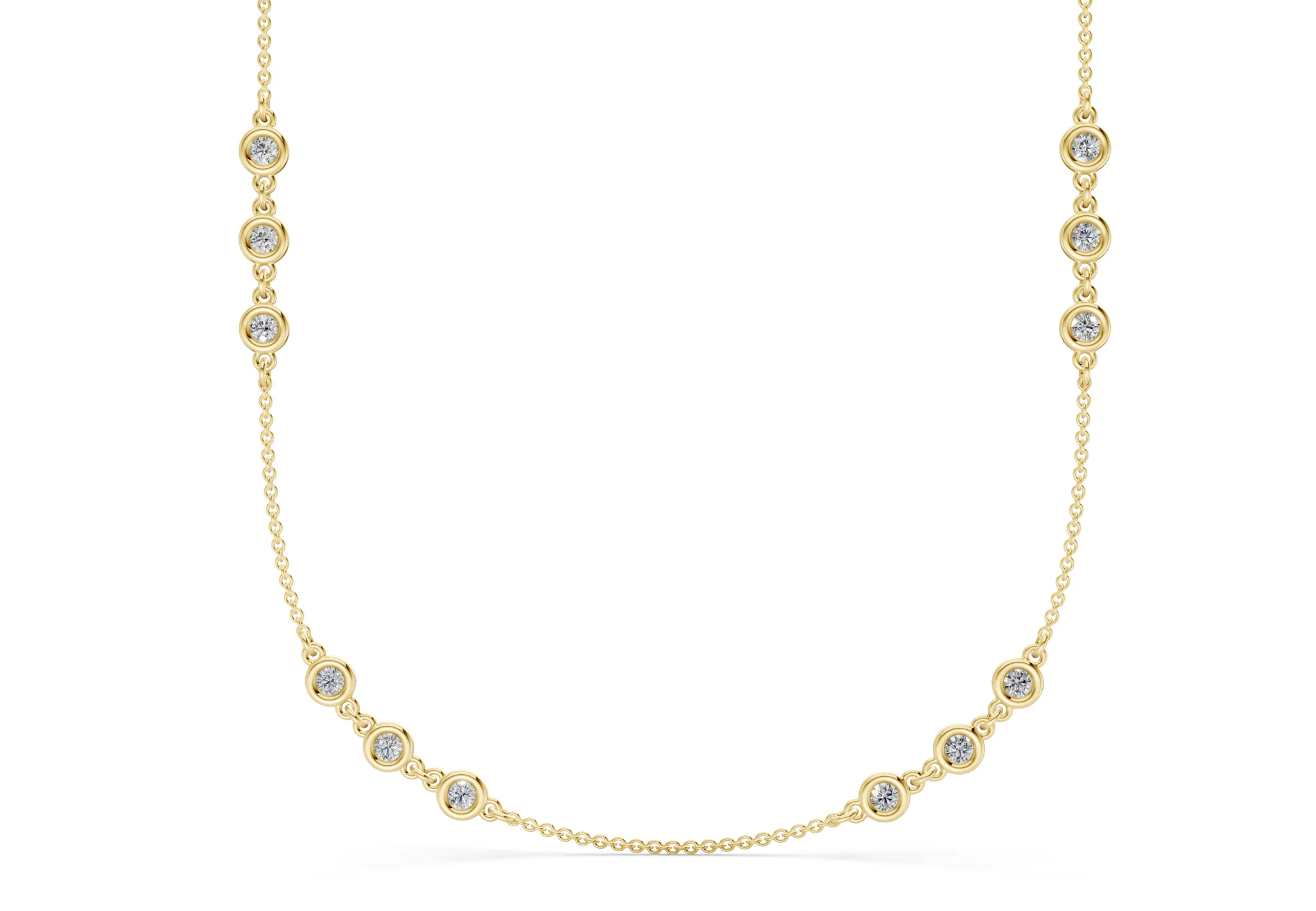 Trio Diamond Necklace 1 Carat Total Wt. - Image 2