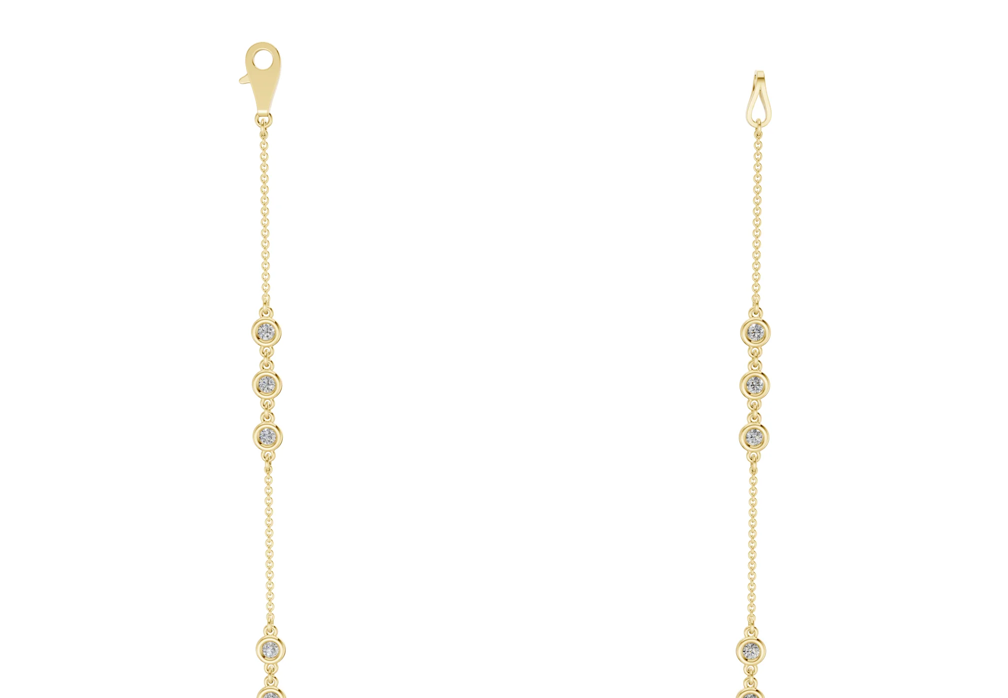 Trio Diamond Necklace 1 Carat Total Wt. - Image 3