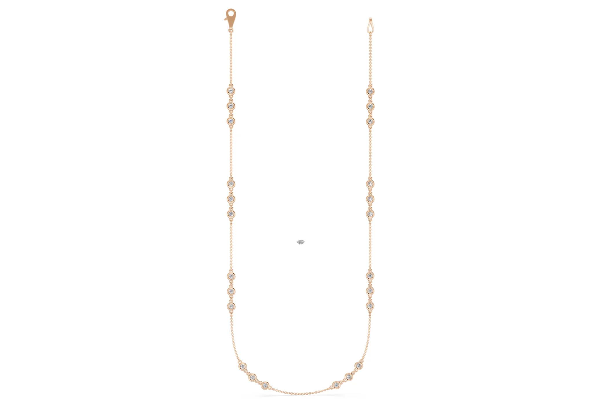 Trio Diamond Necklace 1 Carat Total Wt. - Image 4