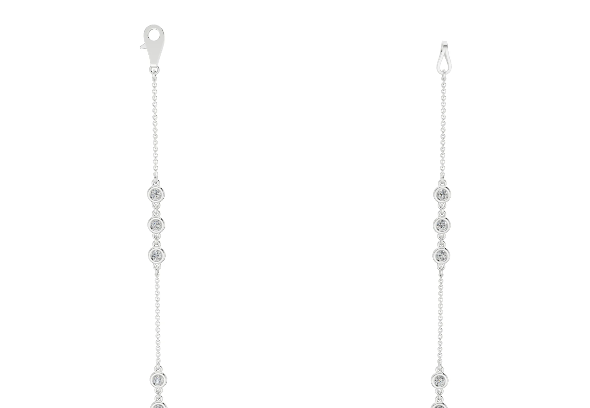 Trio Diamond Necklace 1 Carat Total Wt. - Image 9