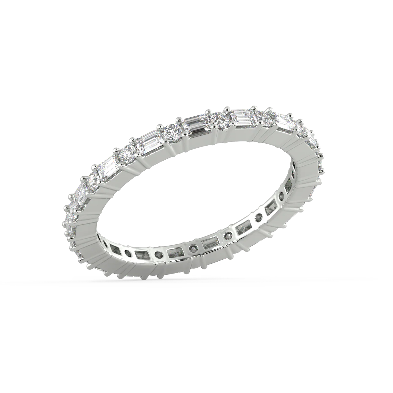 Violet Baguette Diamond Ring - Image 12