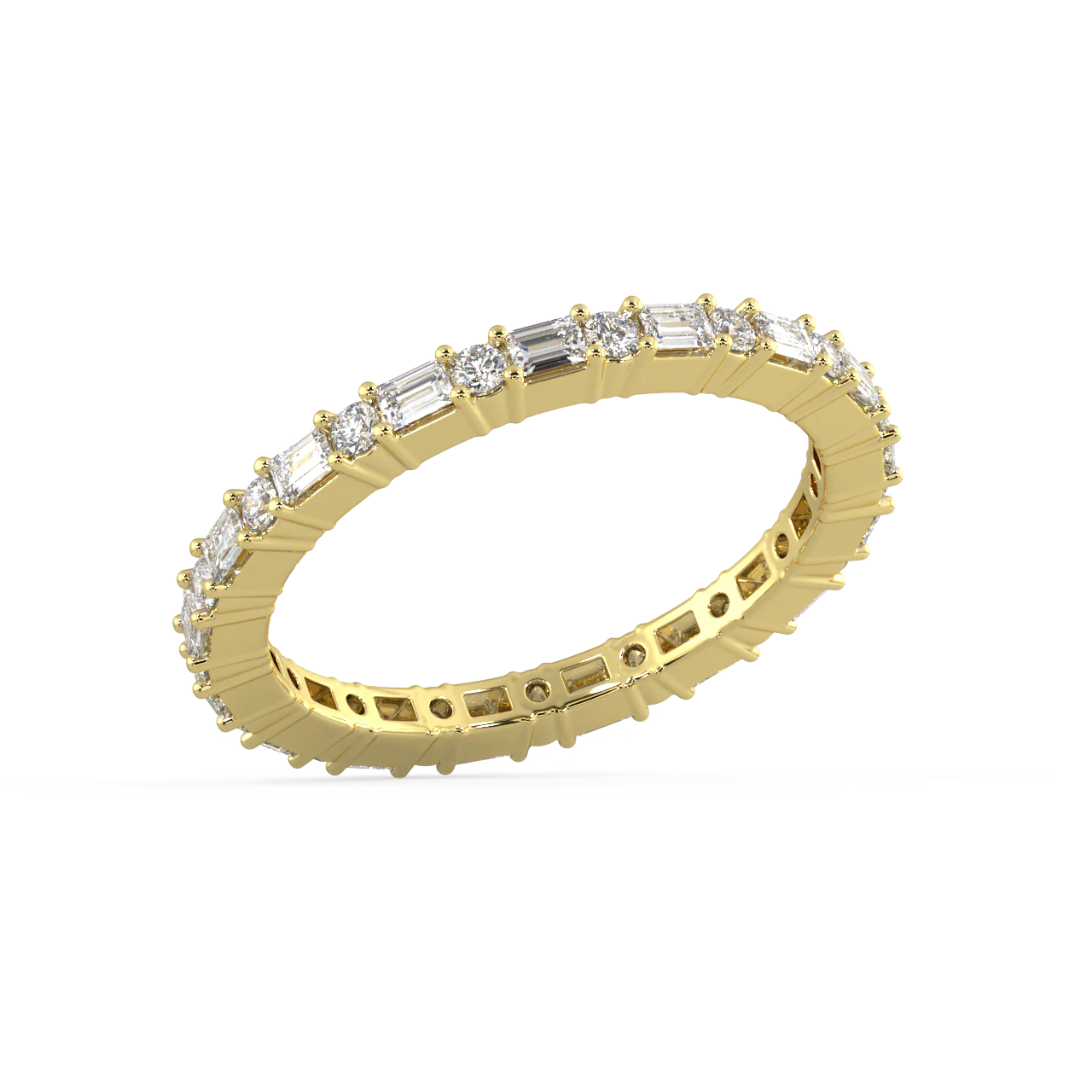 Violet Baguette Diamond Ring - Image 2
