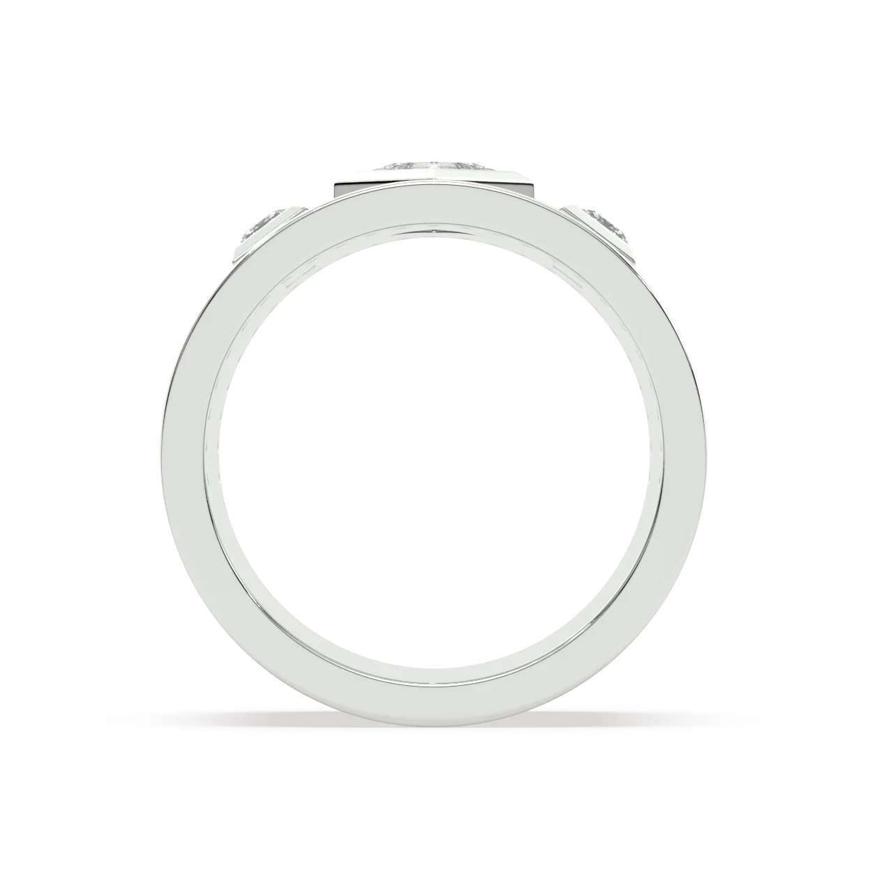 White Lozenge and Carre Diamonds Ring - Image 13