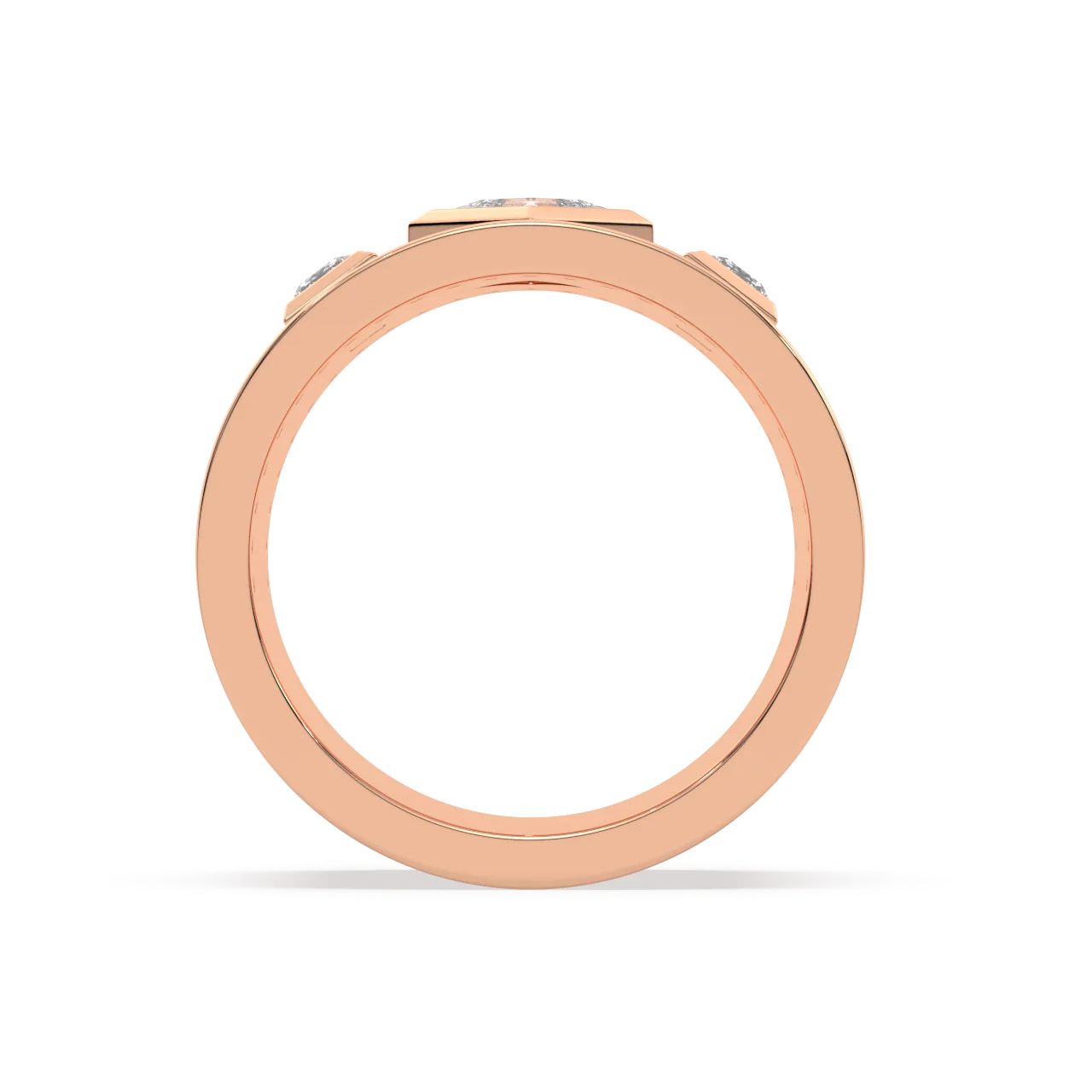 White Lozenge and Carre Diamonds Ring - Image 8