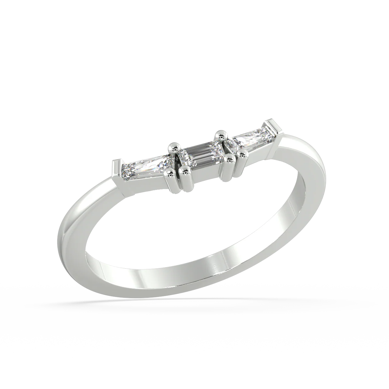 Zephyrine Baguette Diamond Ring - Image 12